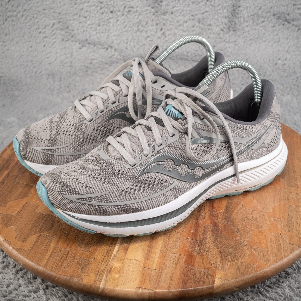 SAUCONY Women's Omni 21 Gray Engineered Mesh Running Size 9 - Picture 3 of 10